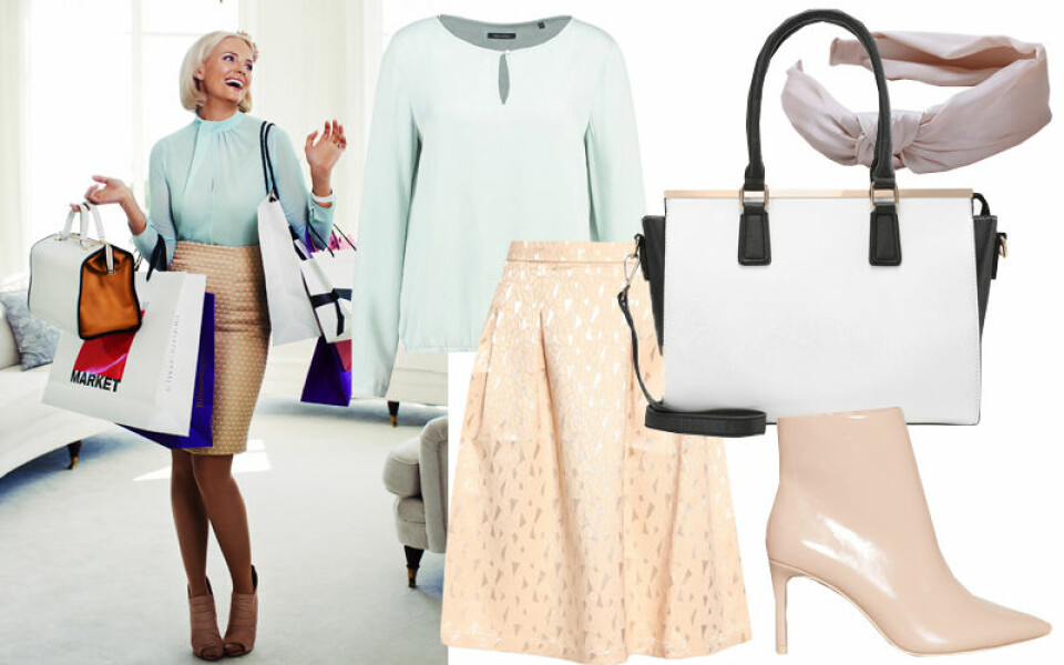 Rosa, spets och diadem! Sno stilen av Mickan i Solsidan