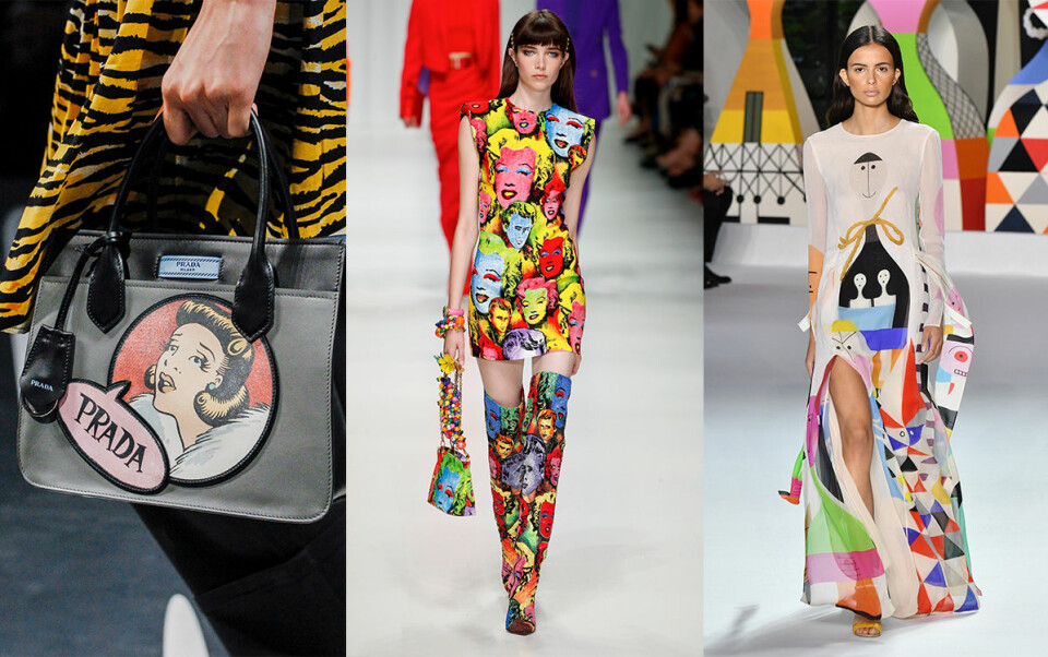 Prada, Versace och Akris visade konstnärliga prints inför SS18. Prada, Versace och Akris visade konstnärliga prints inför SS18.