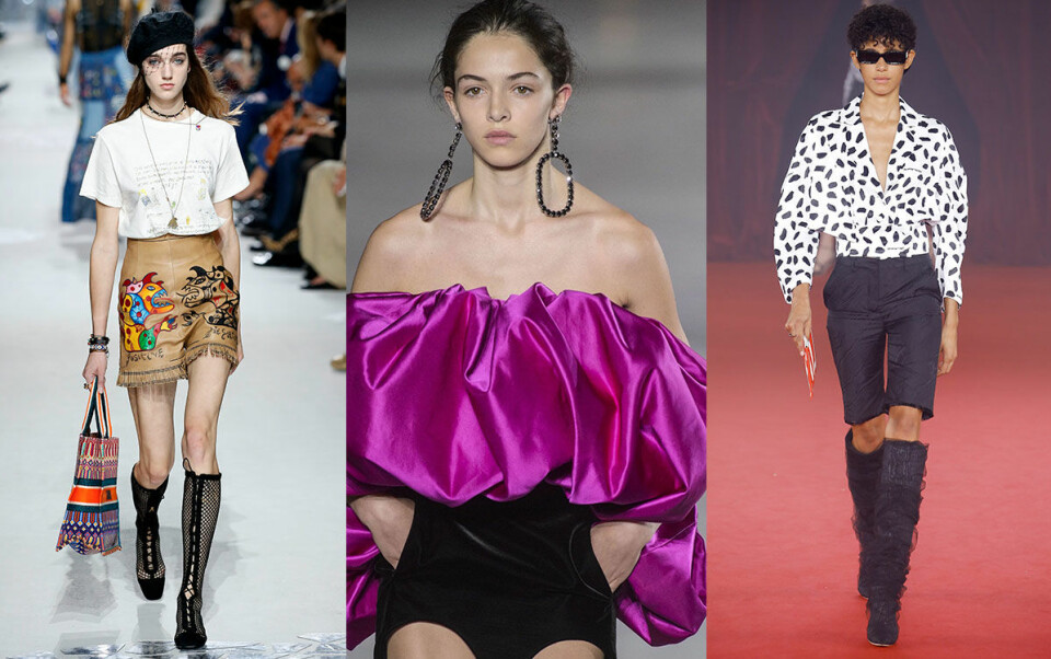 Shorts är ett av trendplaggen i vår. Christian Dior, Saint Laurent, Off-White. Shorts är ett av trendplaggen i vår. Christian Dior, Saint Laurent, Off-White.