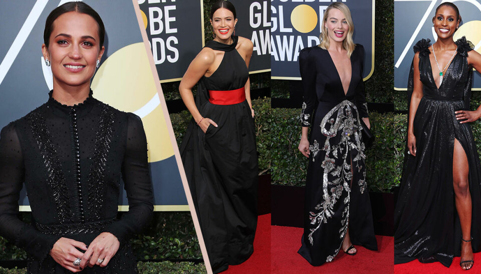 Golden Globe 2018: Gästerna tog ställning i svarta klänningar