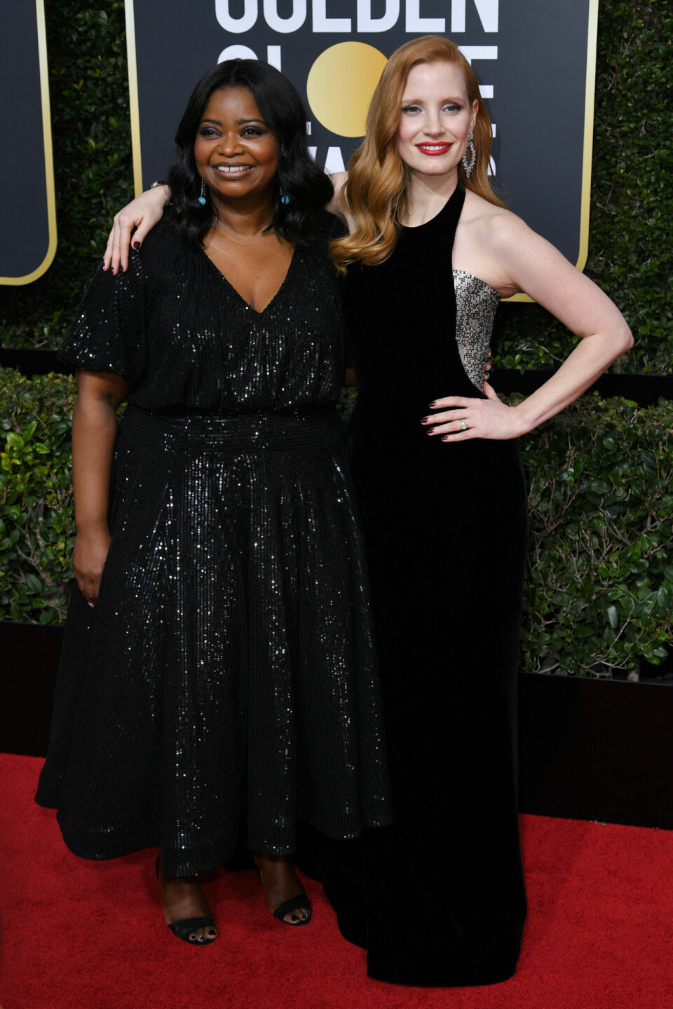Octavia Spencer och Jessica Chastain
