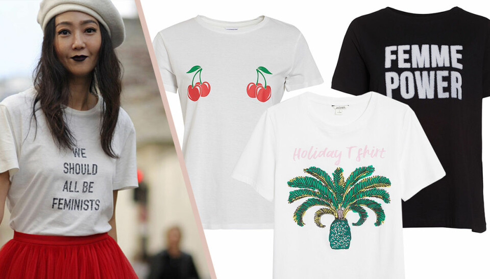 Gör garderoben roligare – 20 t-shirts med tryck