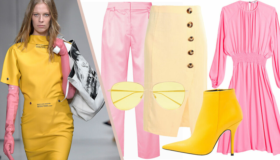 Färgkombon gult och rosa är det enda vi vill bära just nu