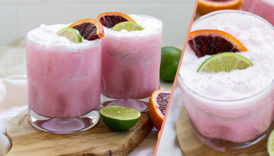 Den här margaritan med kokos och blodapelsin är drinken du behöver i helgen