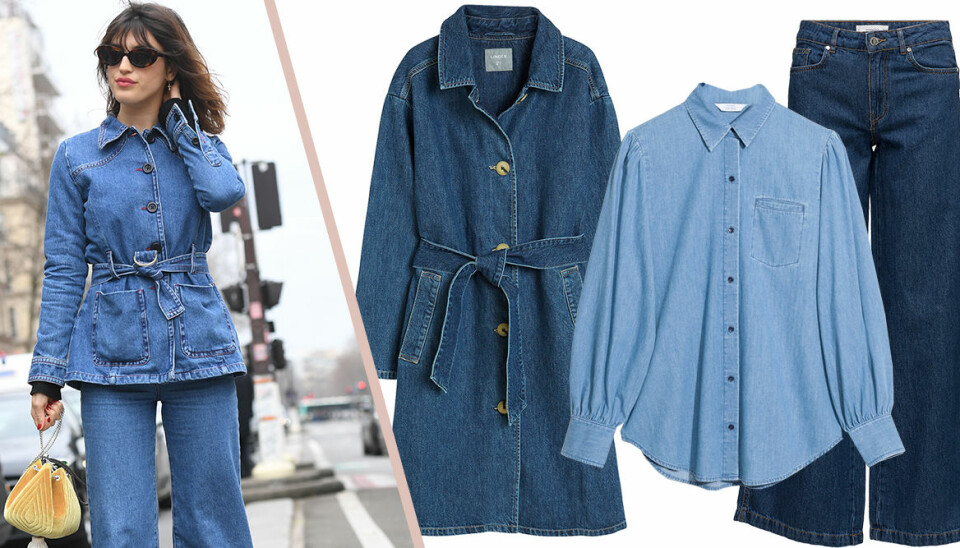 Denim från topp till tå är vårens trendigaste look
