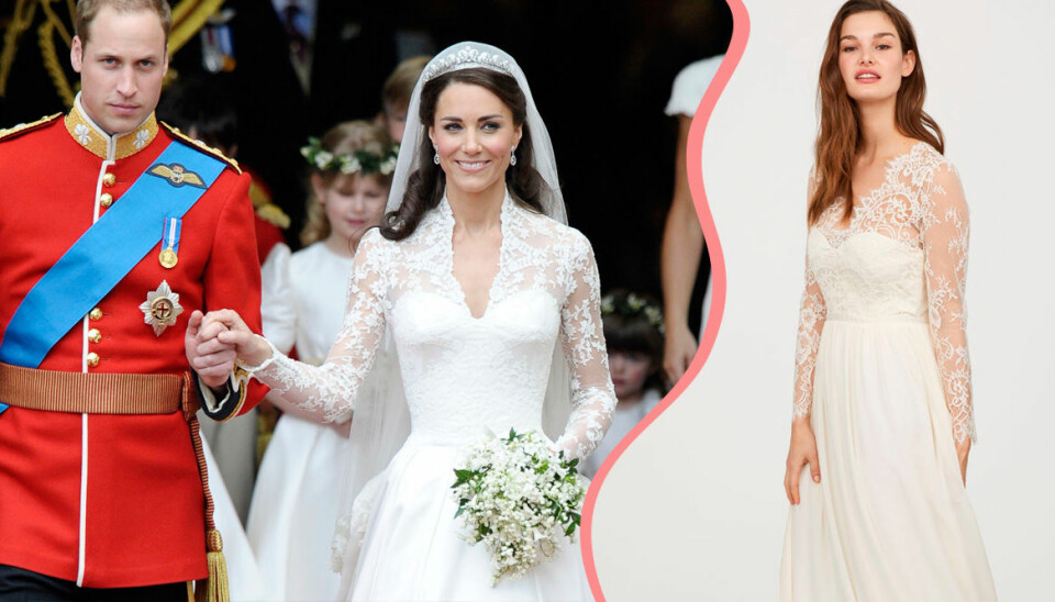 Brudklänningen är kusligt lik Kate Middletons – och du har råd med den