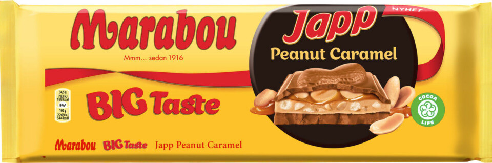 Nu släpper Marabou en choklad med jordnötter och karamellkräm – vi har provat