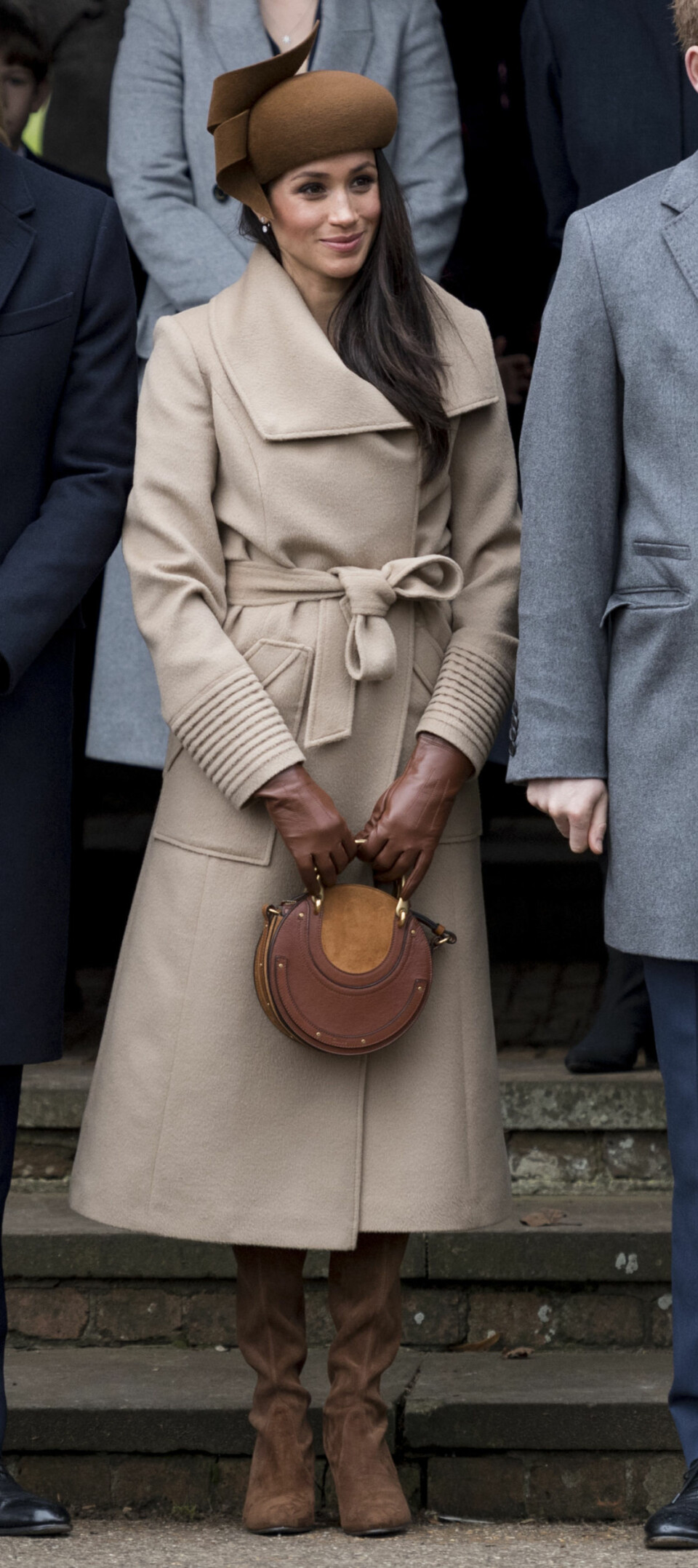 Meghan Markle i monokrom beige höstlook. Meghan Markle i monokrom beige höstlook.