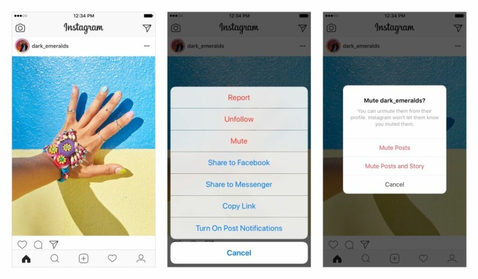Nya mute-funktionen låter dig dölja ditt ex på Instagram