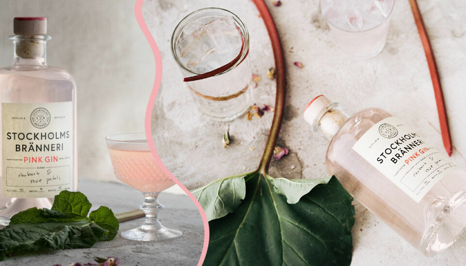 Nu släpps en rosa gin – med smak av rabarber och rosenblad