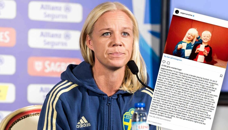 Caroline Segers kritik mot fotbollsvärlden: ”Vill ni ens att damfotboll ska finnas?”