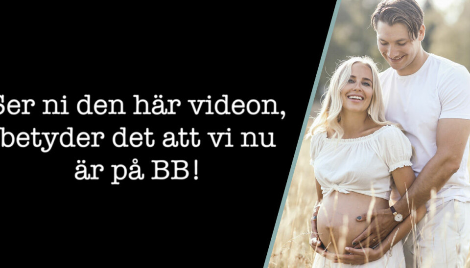 Bebislycka! Nu föder Ida Warg barn – här är videon som berättar!