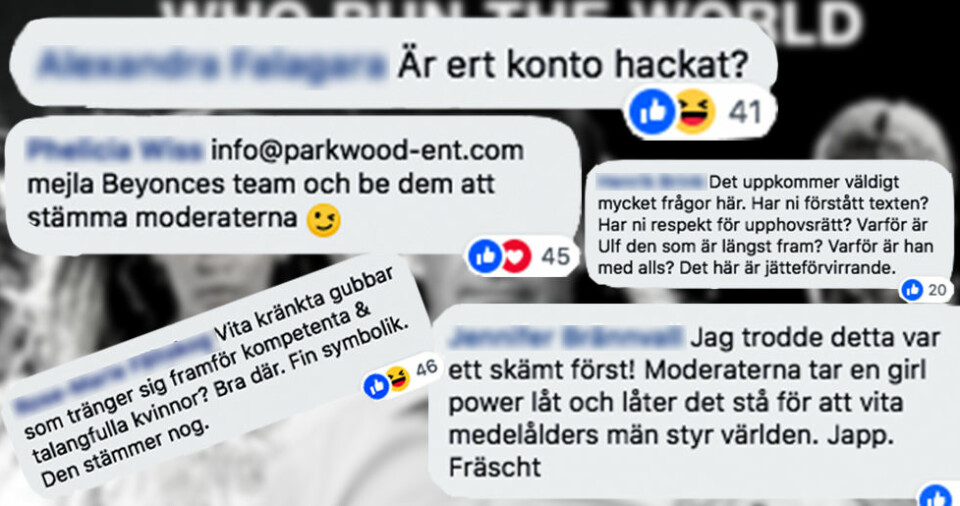 Källa: Kommentarsfältet på annonsen, Facebook. Källa: Kommentarsfältet på annonsen, Facebook.