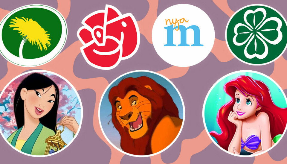 Så skulle Disneykaraktärerna rösta i riksdagsvalet 2018