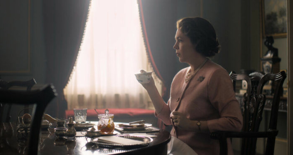 Olivia Coleman som drottningen. Olivia Coleman som drottningen.