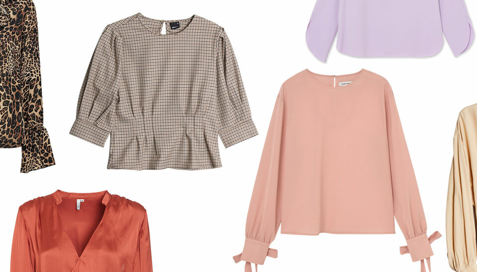Leoprint, satin och puffärm – 18 blusar under 400 kronor