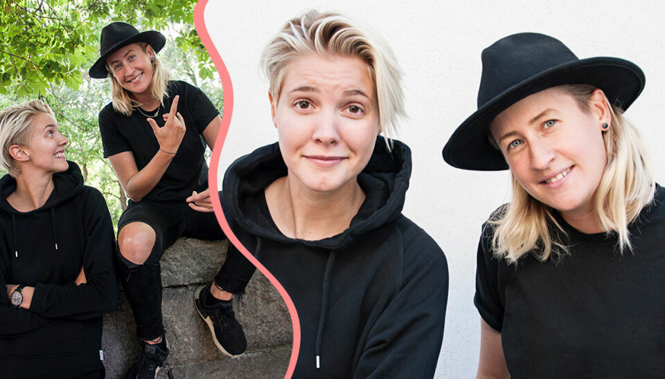 Flatorna Linda och Alice synar trötta fördomar i 'Tack gud jag är homo'