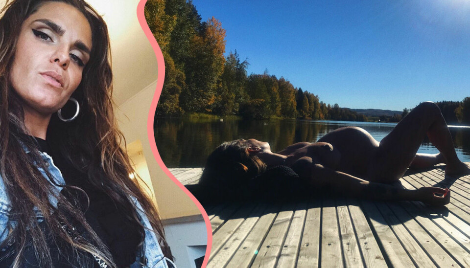 Cleos gravidbild togs bort: 'Den tillfredställer inte den manliga blicken'