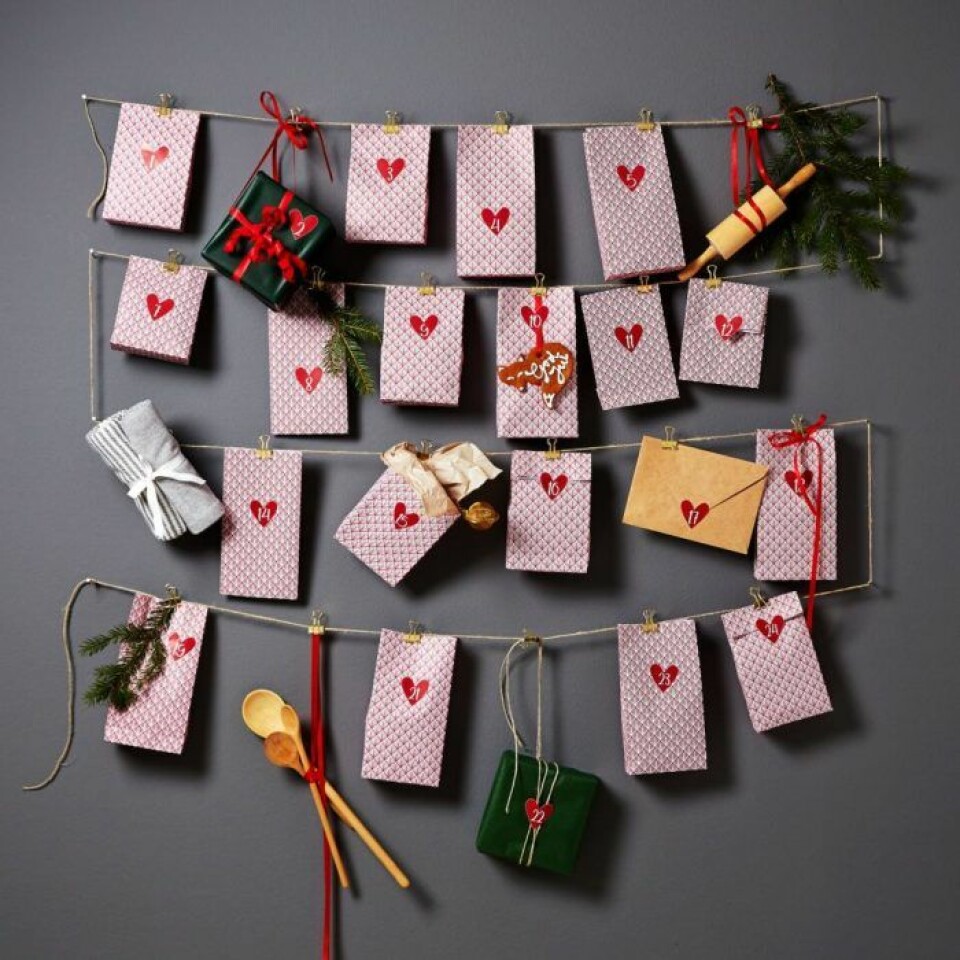 Så gör du din egen adventskalender till julen 2018