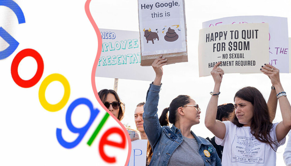 Se bilderna från protesterna mot Google – efter sexskandalen