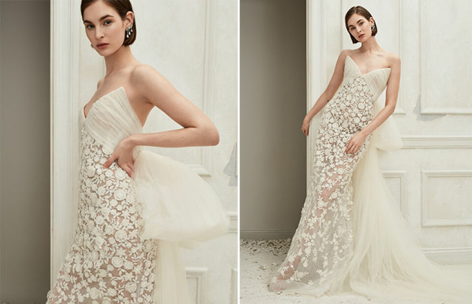 Spana in Oscar de la Rentas nya hajpade bröllopskollektion