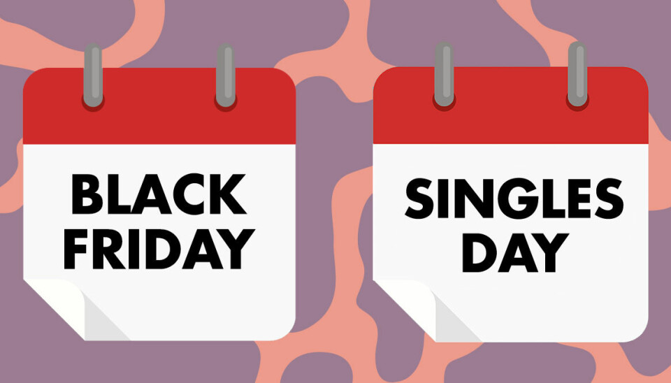 Det innebär Singles Day, Black Friday och Cyber Monday