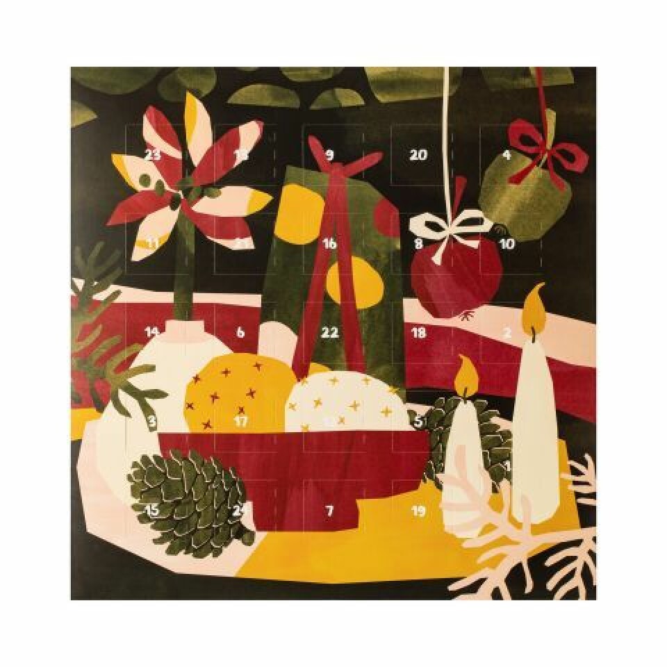 13 lyxiga adventskalendrar med något ätbart bakom luckorna