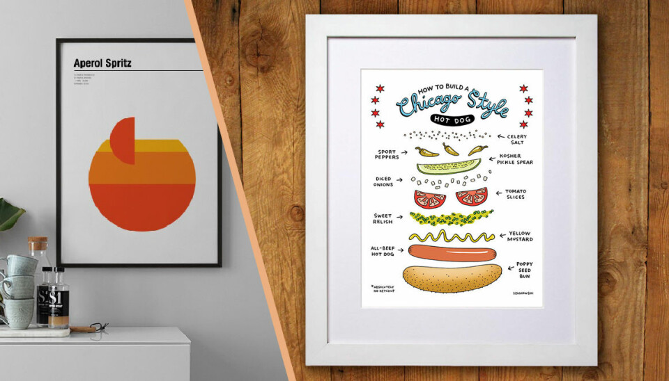Låt maten ta plats på väggen – 22 snygga posters för foodies
