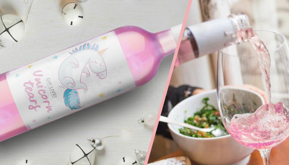 Nu kan du dricka enhörningstårar – som ett rosa, glittrigt vin