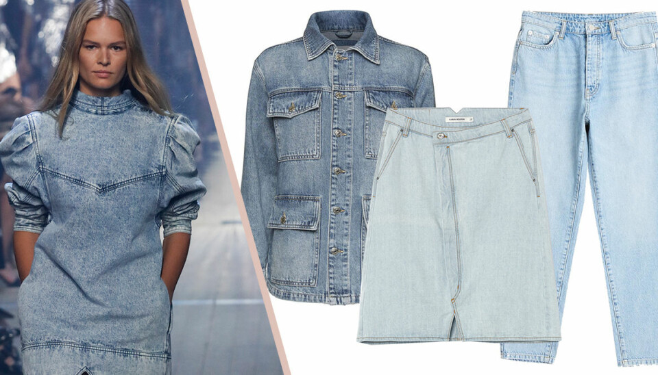 Vårmode 2019: Blekt denim är ett av vårens trendigaste material
