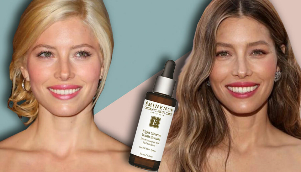 Jessica Biels hy är lika flawless efter tio år – och vi vet vilket serum hon använder