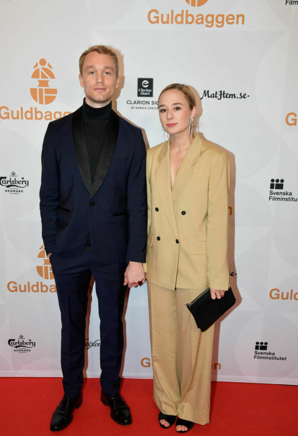 Björn Gustafsson och Alba August. Björn Gustafsson och Alba August.