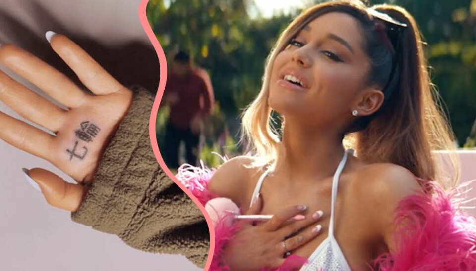 Ariana Grandes felstavade tatuering får världen att dö av skratt