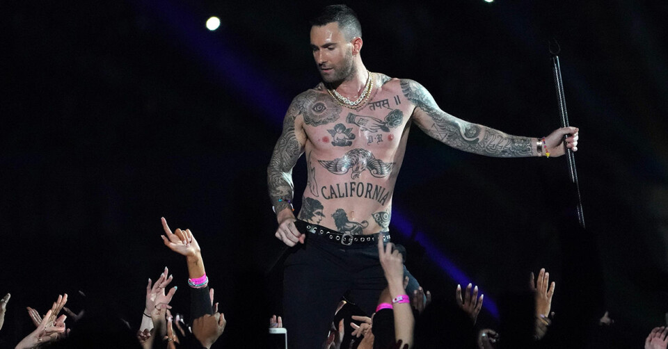 Halvtidsshowen framfördes av Maroon 5 – men folk var inte superimponerade över deras insatser. Foto: TIMOTHY A. CLARY/TT Halvtidsshowen framfördes av Maroon 5 – men folk var inte superimponerade över deras insatser. Foto: TIMOTHY A. CLARY/TT