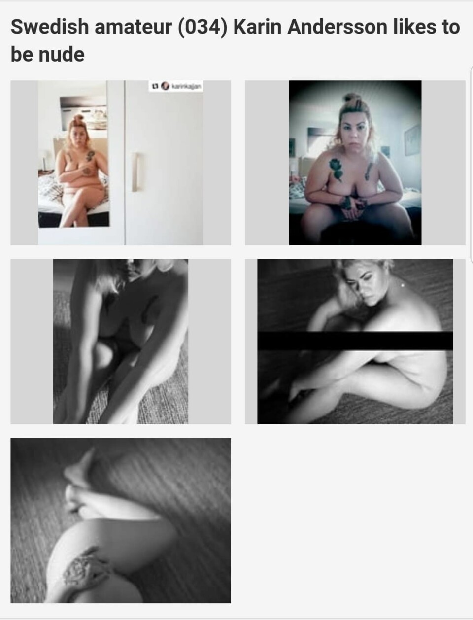 Karin ”Kajjan” Andersson var en av de vars bilder hängts ut på porrsajten. Karin ”Kajjan” Andersson var en av de vars bilder hängts ut på porrsajten.