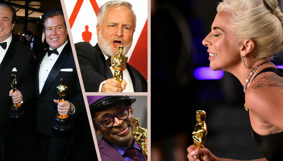 43 manliga vinnare och 14 kvinnliga på Oscarsgalan 2019