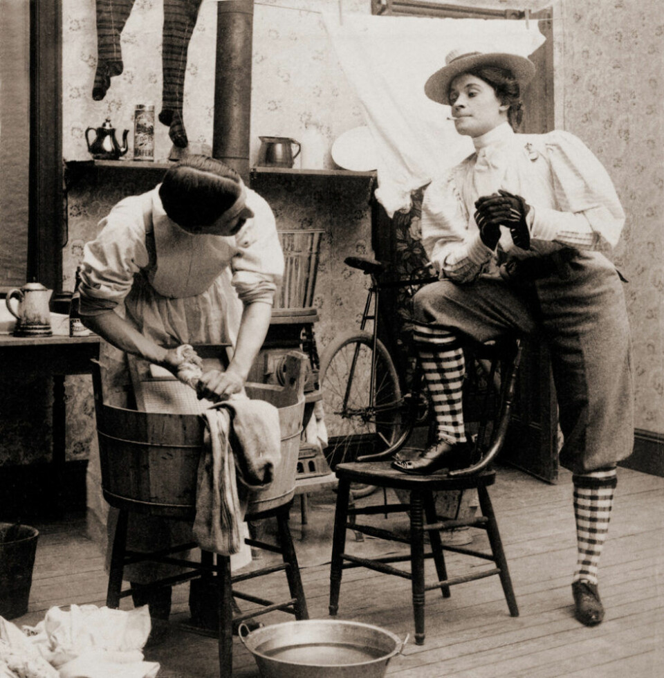 Satir under debatten om kvinnlig rösträtt. Foto: TT Satir under debatten om kvinnlig rösträtt. Foto: TT