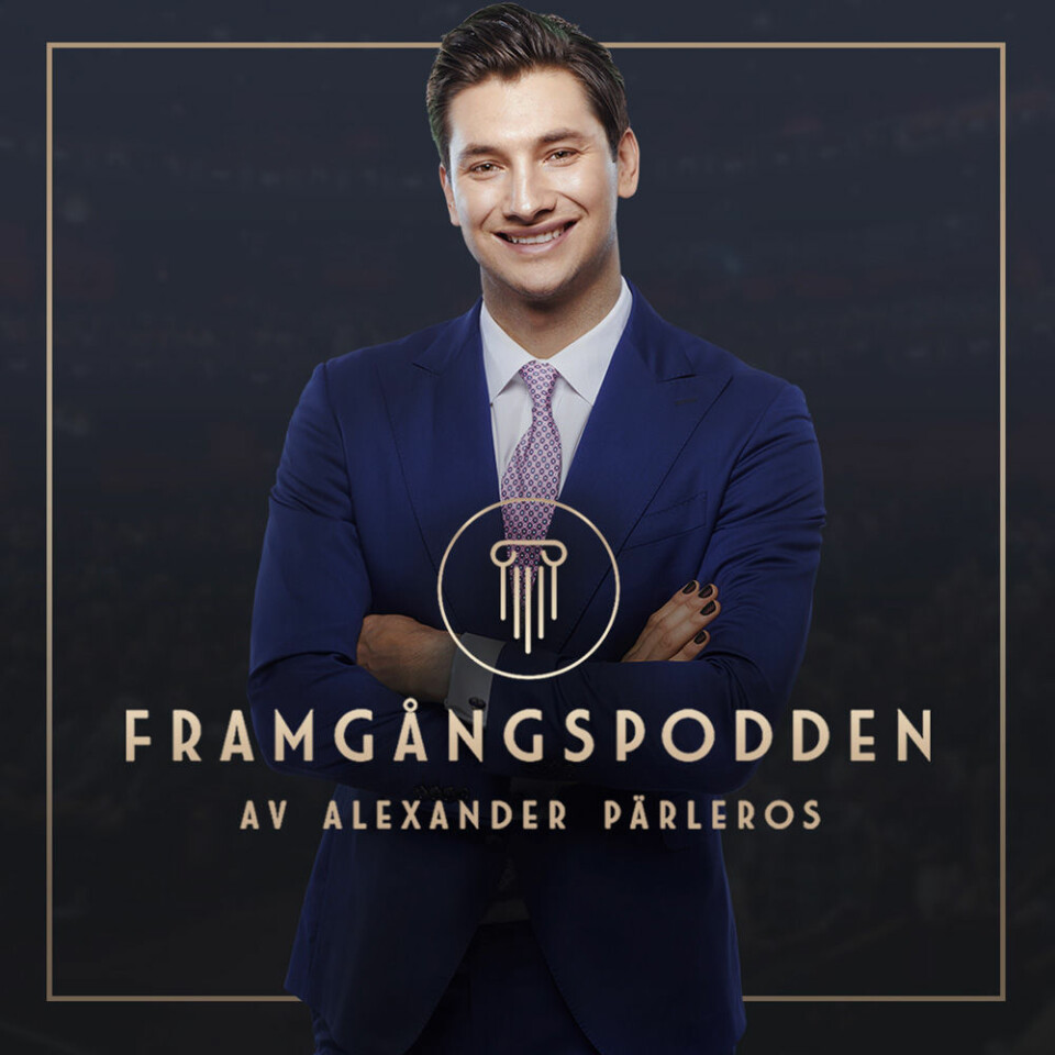 Alexander Pärleros som driver Framgångspodden. Alexander Pärleros som driver Framgångspodden.