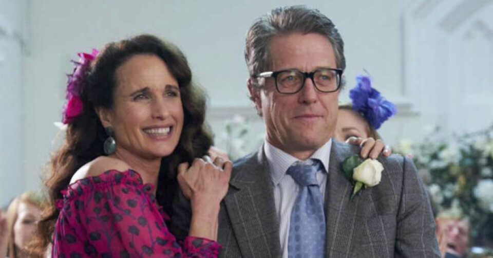 Hugh Grant och Andie MacDowell i uppföljaren till ”Fyra bröllop och en begravning”. Foto: Red Nose Day Hugh Grant och Andie MacDowell i uppföljaren till ”Fyra bröllop och en begravning”. Foto: Red Nose Day