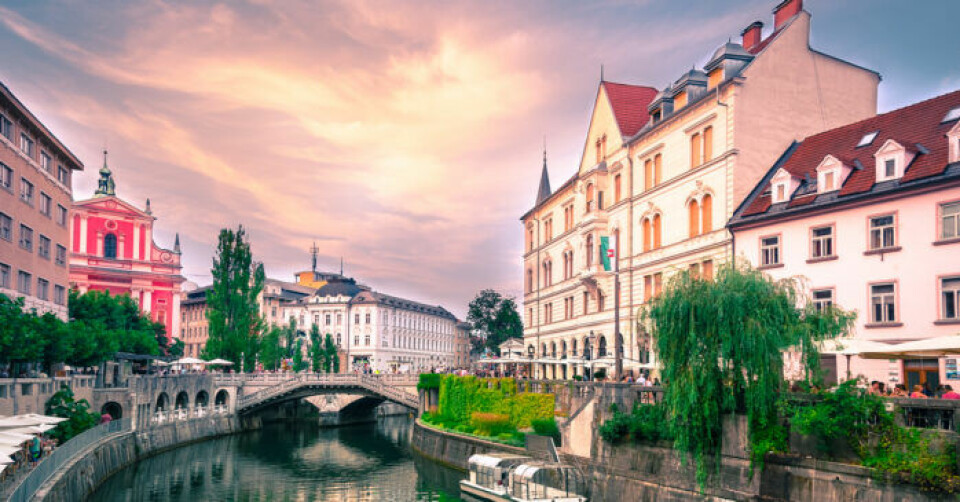 Ljubljana i Slovenien har Europas billigaste glas vin Ljubljana i Slovenien har Europas billigaste glas vin