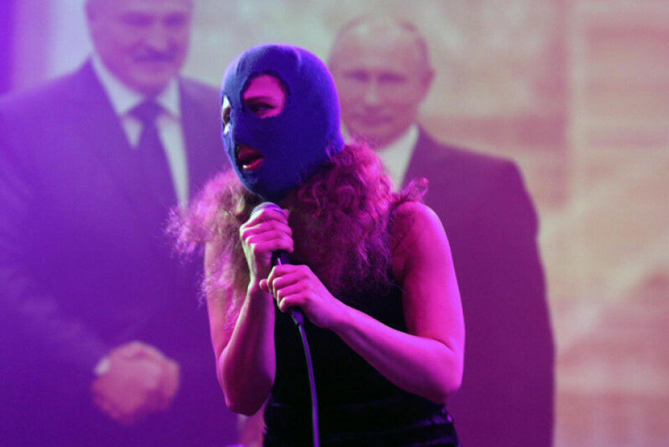 Pussy Riot ger en konsert under Stockholm Pride 2019. Foto: TT Pussy Riot ger en konsert under Stockholm Pride 2019. Foto: TT