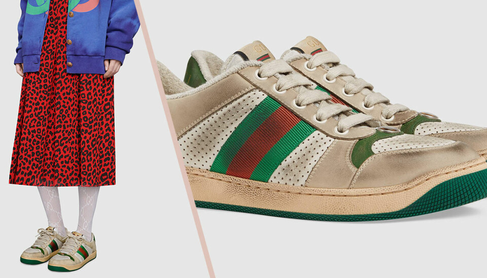 Gucci har släppt smutsiga sneakers för 13 000 kronor