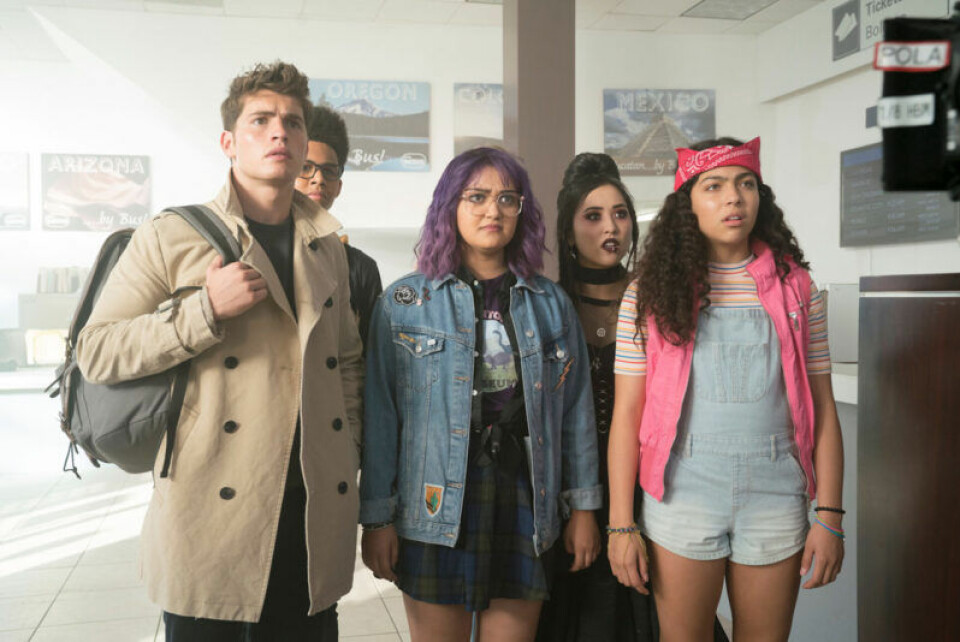 Marvel’s Runaways handlar om sex tonåringar som knappt tål varandra. Foto: Greg Lewis/TT Marvel’s Runaways handlar om sex tonåringar som knappt tål varandra. Foto: Greg Lewis/TT