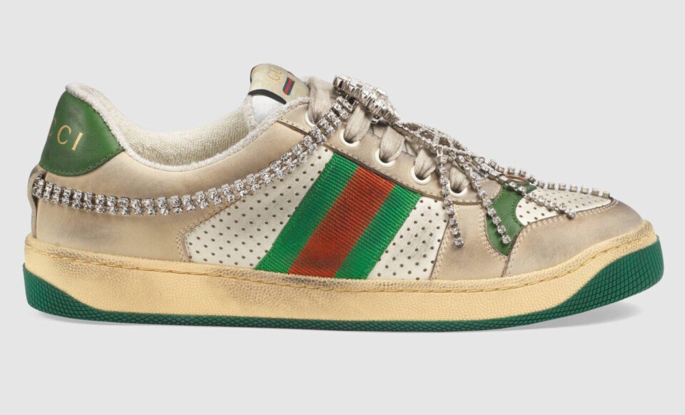 Gucci har släppt smutsiga sneakers för 13 000 kronor