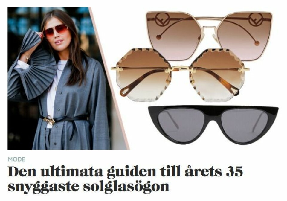 Solglasögon 2019: Trenderna som dominerar