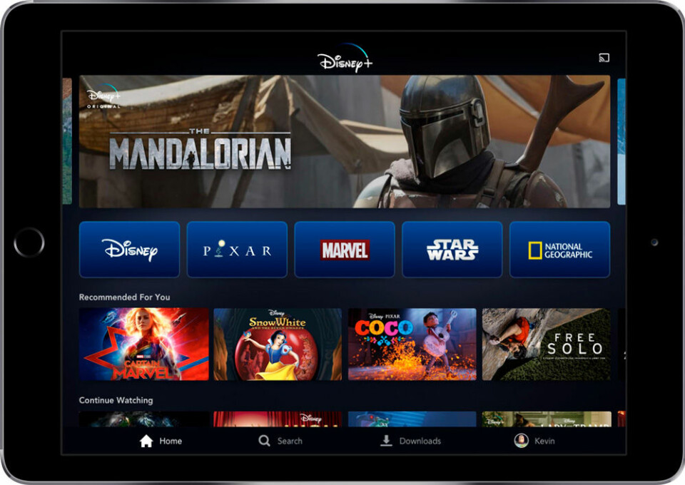 Så ska Disneys nya streamingtjänst Disney+ se ut. Foto: Disney Så ska Disneys nya streamingtjänst Disney+ se ut. Foto: Disney