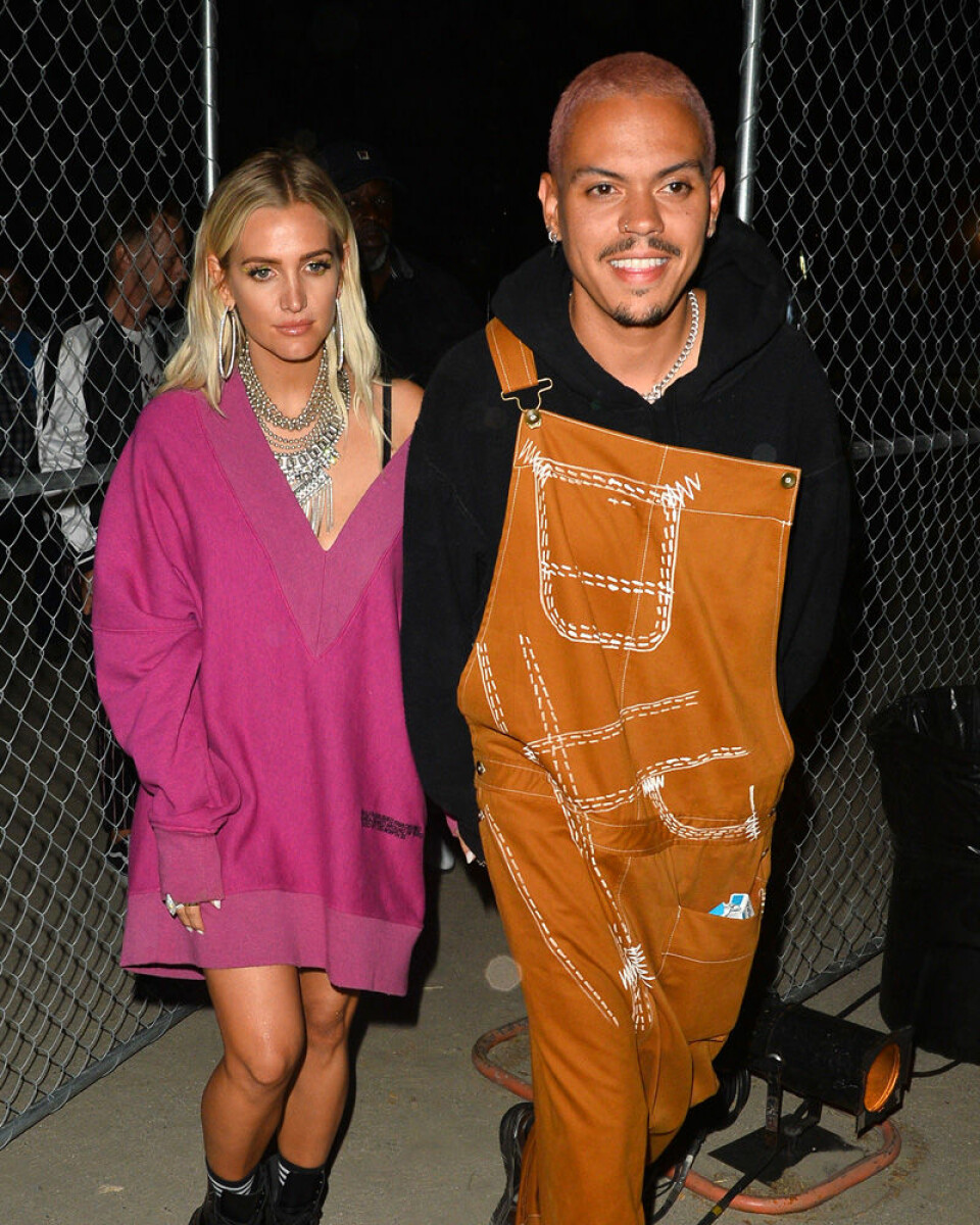 Ashlee Simpson och Evan Ross andra dagen på Coachella. Foto: TT Ashlee Simpson och Evan Ross andra dagen på Coachella. Foto: TT