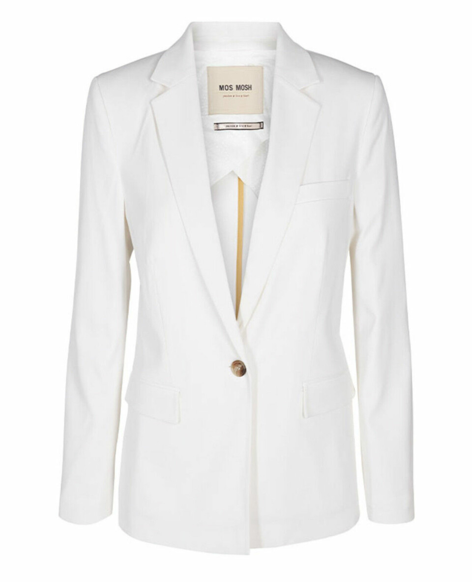 Vita trendiga kostymer och kavajer till festen