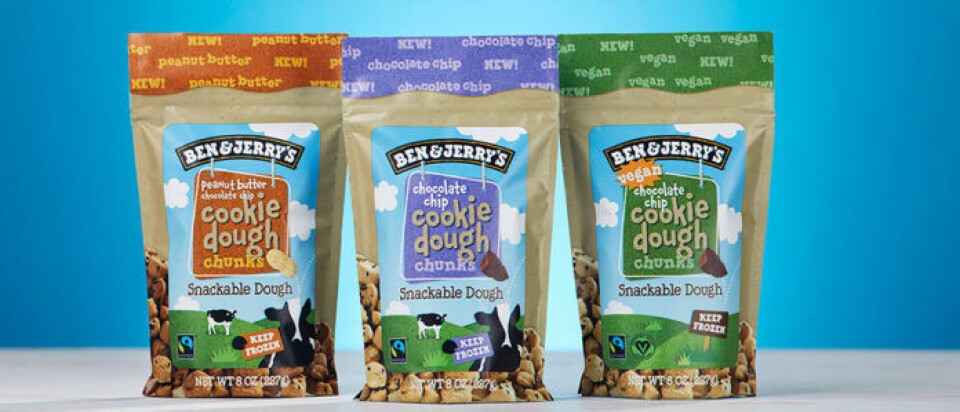 Bara kakdeg? Ja, nu finns Ben & Jerry's Cookie Dough på påse