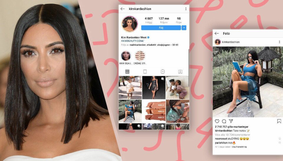Så mycket tjänar Kim Kardashian på ett (!) Instagraminlägg